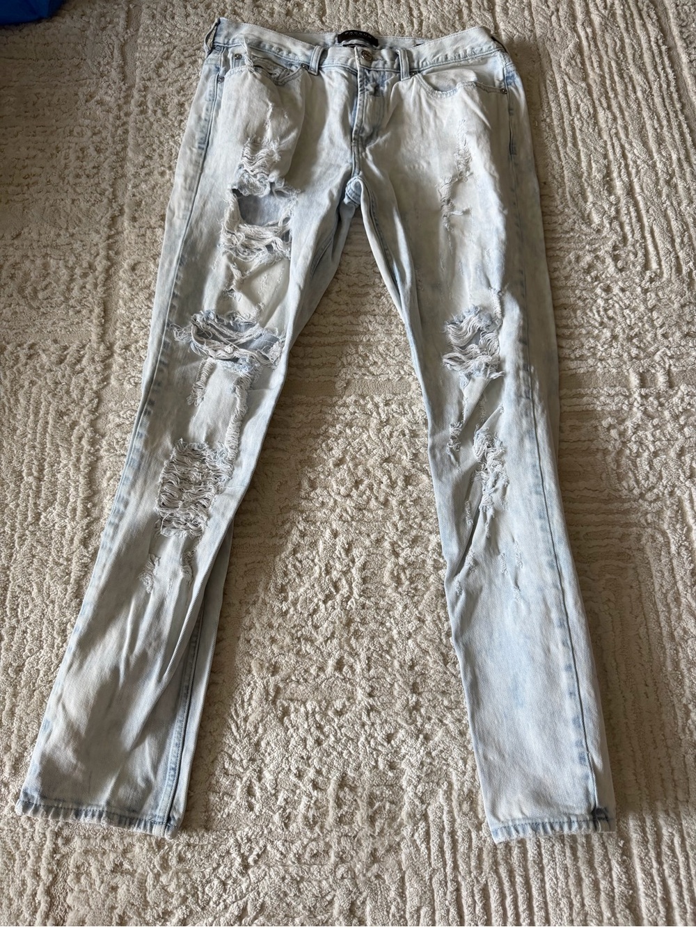Pacsun Light Blue Distressed Skinny Jeans